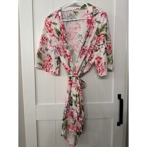 Show Me Your Mumu Brie Robe in the Garden of Blooms print One Size Fits most